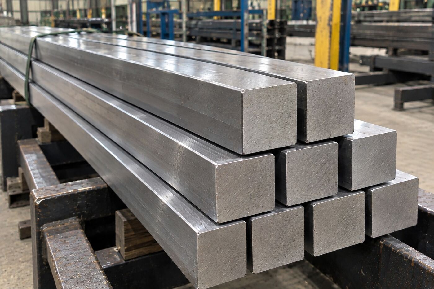 Bright square steel bars
